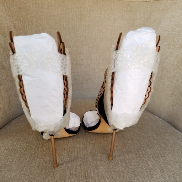 NIB Sophia Webster Black Rose Gold Evangeline Pump - Picture 7 of 8